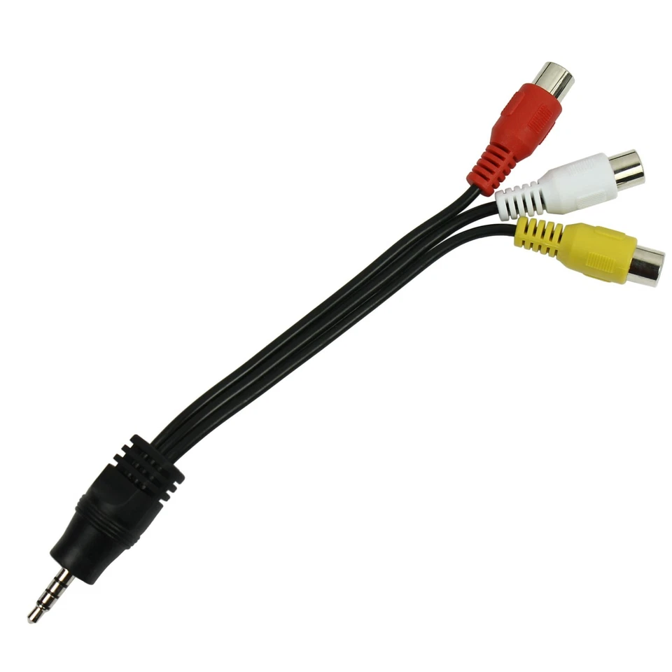 3 ft RCA to 3.5mm Jack Composite A/V Cable and 3.5mm to RCA Audio Video Adapter - Image 2 of 3