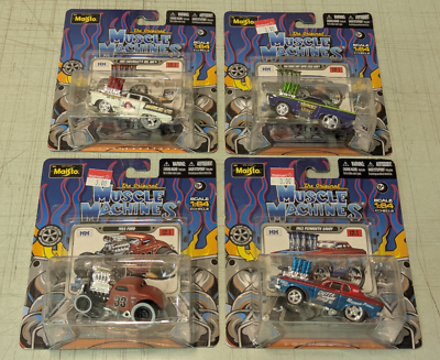 Set of 4 Maisto The Original Muscle Machines 1/64 NEW 2012 | eBay