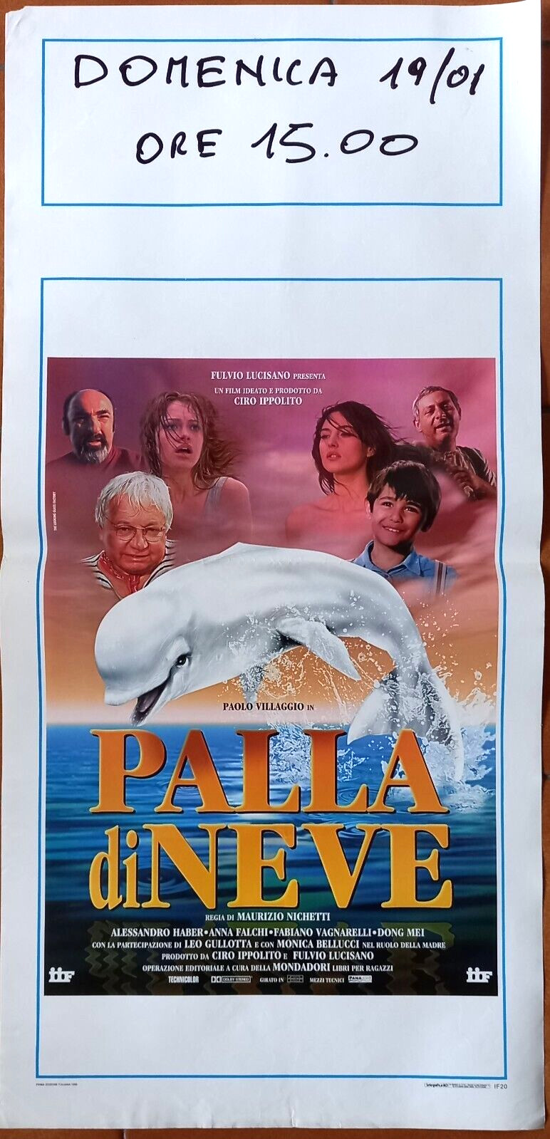 Locandina originale film Palla di neve (1995) - Regia di Maurizio Nichetti