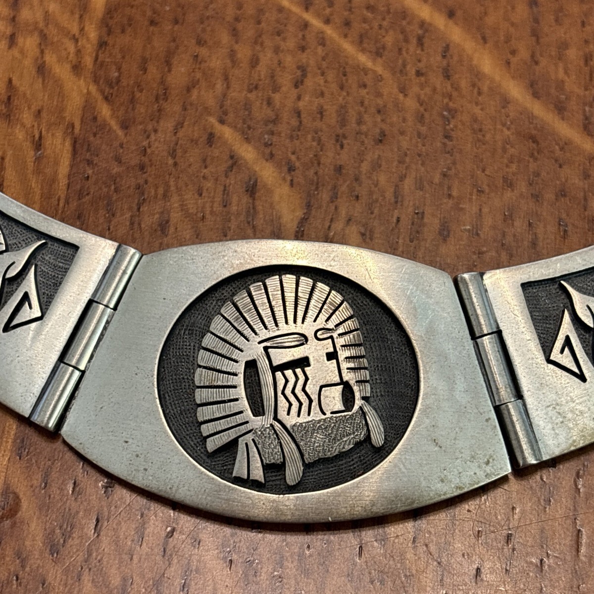 <yoyokie>18号　Hopi Navajo Gary Elsie Yoyokie Hopi Navajo Collar Necklace Sterling