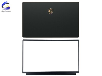 NEW LCD Back Cover Front Bezel + Screen Hinges For MSI GS75 STEALTH MS