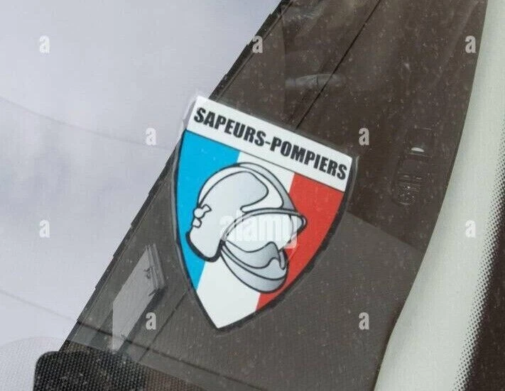 STICKERS PROTECTION CIVILE ,pare-brise voiture 9 cm sur 6,6cm - Photo 4/4