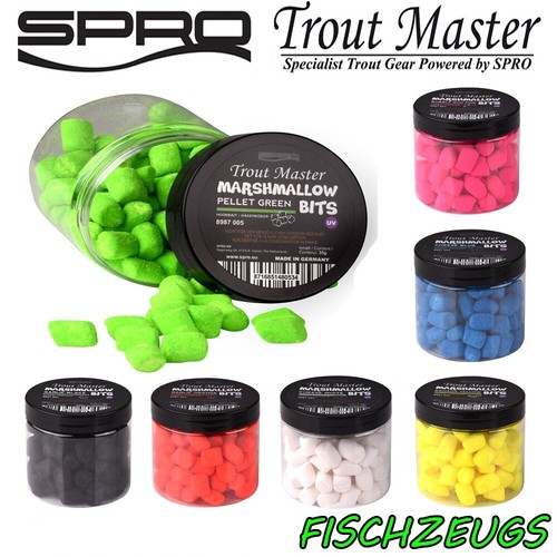 Spro Trout Master Marshmallow Bits UV Forellen Köder Knobi Cheese Auftreibend - Bild 1 von 10