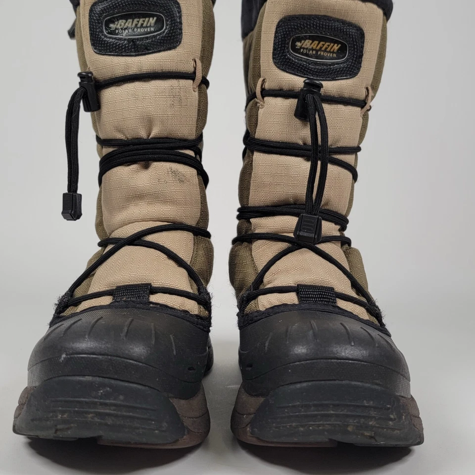 Baffir Snogoose Womens Size 9 US / 40 Green Tan Waterproof Winter Snow Boots - Image 3 of 4