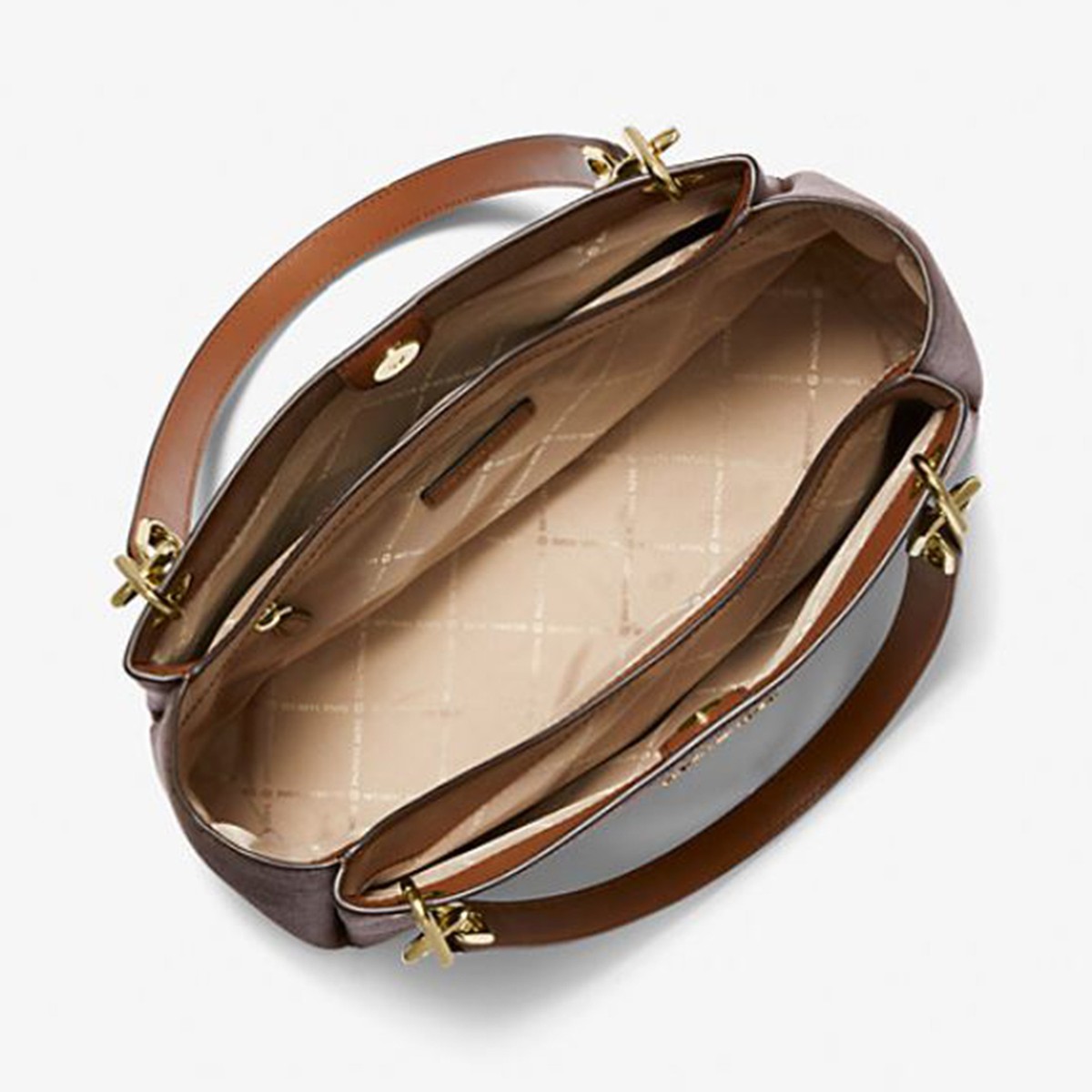 Michael Kors Trisha Large Logo Shoulder Bag 35H1G9TL9B-847 | eBay