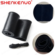 Cubierta Volante 15" 38cm Cuero Genuino Accesorios Coche para Nissan