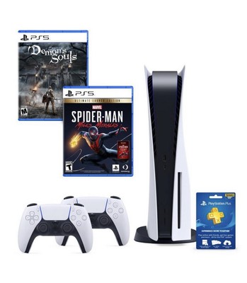 PS5 - PlayStation 5 Console Disc Version GameStop Bundle ...