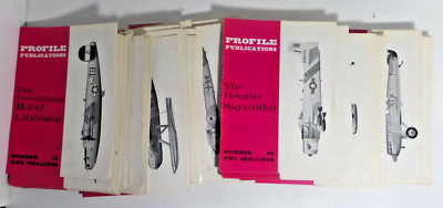 Profile Publications aircraft info booklets Lot of about 100 booklets