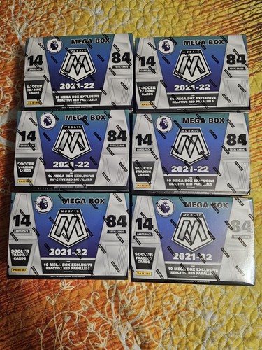 2021-22 Panini Mosaic Soccer Sealed MEGA BOX 6-Pack Box~ 84 Cards! - Picture 4 of 4