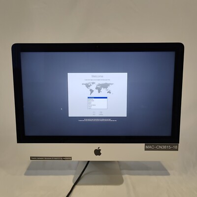 Apple iMac18 Core i5 7400 8 GB 500 GB Storage, Mac OS High Sierra & Windows 10