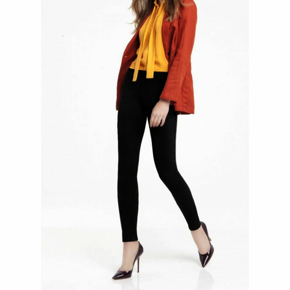 Femme Leggings Matignon À Effet en Daim Avec Vraies Poches