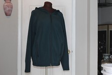ATHLETA DARK GREEN FULL ZIP STRETCHY HOODDIE SZ S MINT MADE IN VIETNAM