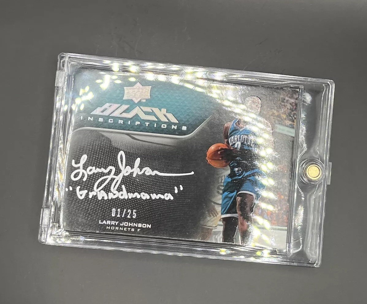 2008-09 Larry Johnson UD Black 'Grandmama' Inscriptions Auto