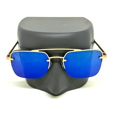 Square Pilot Gold Frame Metal Bar Designer Men Retro Fashion Sunglasses