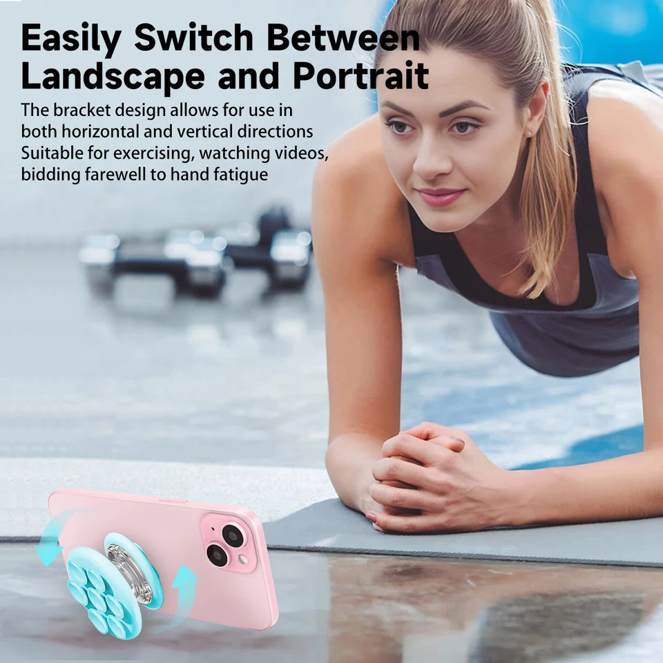 Suction Cup Phone Case Mount Double-Sided Silicone Sticky Phone Stand Holder - Image 4 of 4