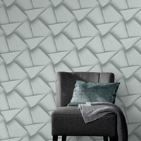 Vliestapete Struktur 3D-Effekt Grafisch GrüN Grau Metallic 10401-24 (3,47€/1Qm)
