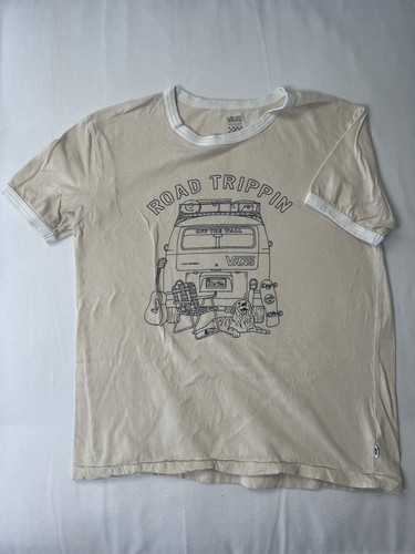 Vans Tour Bus Adventure Tee T-Shirt Van Doren Collection Off The Wall Gr. M CREME