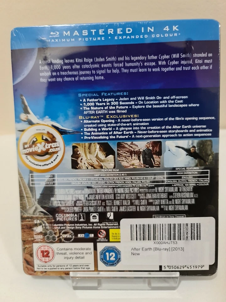 AFTER    EARTH     BLU-RAY    STEELBOOK  BRAND   NEW,   DISPATCH    SAME    DAY  - Image 2 of 4