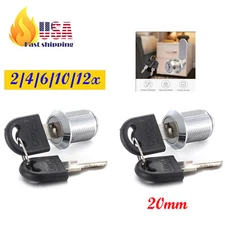 Cabinet Lock with Keys, 3/4" (20mm) Cam Lock, Secure Drawer Mailbox File Cabinet