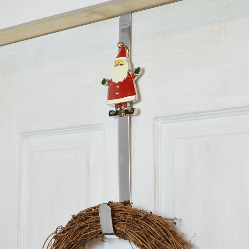 Christmas Metal Santa Xmas Door Wreath Hanger