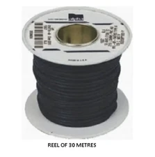 Alpha Wire, Black, 0.33 mm² Hook Up Wire, 30m - 1855/19 BK005