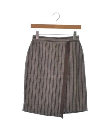 E HYPHEN WORLD GALLERY Knee-length Skirt Brown(Stripe Pattern) F 2200325835044 - Picture 1 of 5
