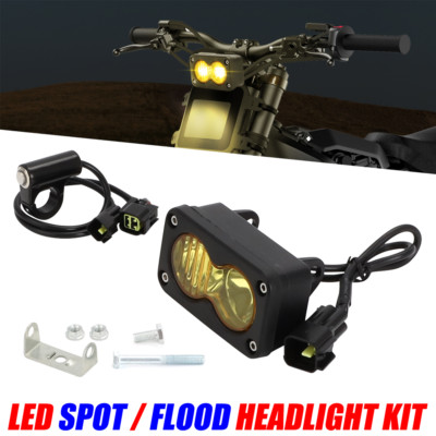 For Talaria Sting MX4 R Sport Yellow LED Spot & Flood Headlight Kit Plug n Play