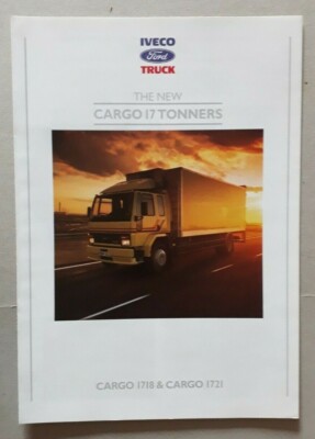 Ford Iveco Cargo 1718 & 1721 17 Tonner LKW Prospekt 1988