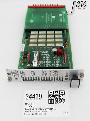 34419 Applied Materials PCB Assy, Konfigurierbare Intlk W/0100-20459 0100-20458