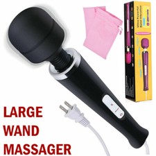 20 Speed Electric Massager Wand Full Body Therapy Women Vibrating Massage Stick