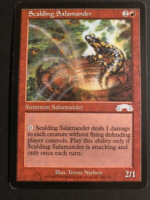 Scalding Salamander / Exodus  -Magic The Gathering, Sehr Guter Zustand