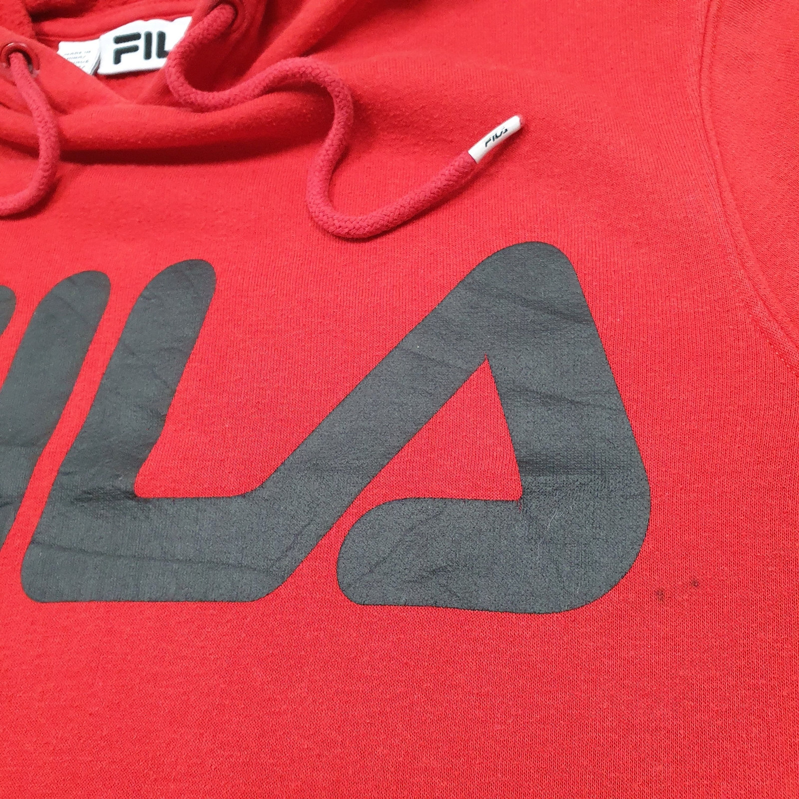 FILA Hoodie Cotton Jumper Sweatshirt Mens S image 4