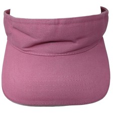 Unbranded Strapback Sun Visor Hat Pink One Size Adjustable Blank