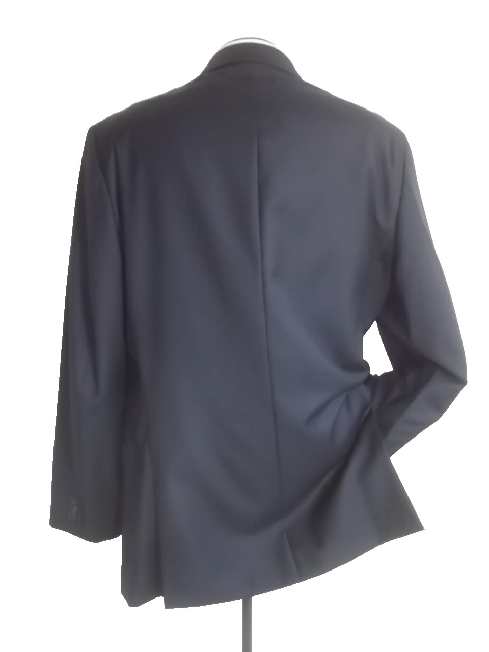 ]] Ralph Lauren Solid Navy Blue 2Button Wool Blaz… - image 6