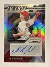 2021 Prizm Jake Woodford Debut Signatures Silver Autograph - Cardinals RC Auto