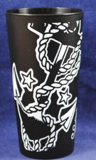 SAILOR JERRY Promotion BLACK Plastic Drinking Party Cup w/ Various TATTOO Images