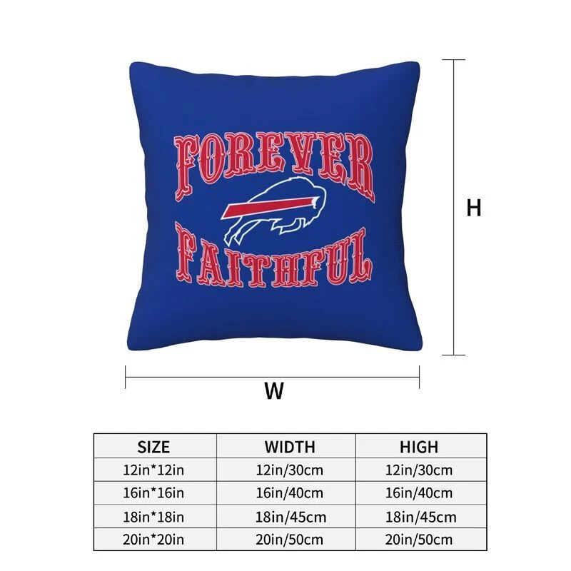 Buffalo Bills Forever Faithful Throw Pillow Covers