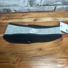 NWT Nike Club Fleece Headband Ear Warmer Youth Boys Girls ONE SIZE Grey/Black