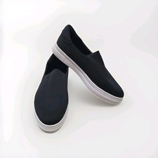 J/Slides NYC Ariana Neoprene Platform Slip On Sneakers Black Size 8 1/2