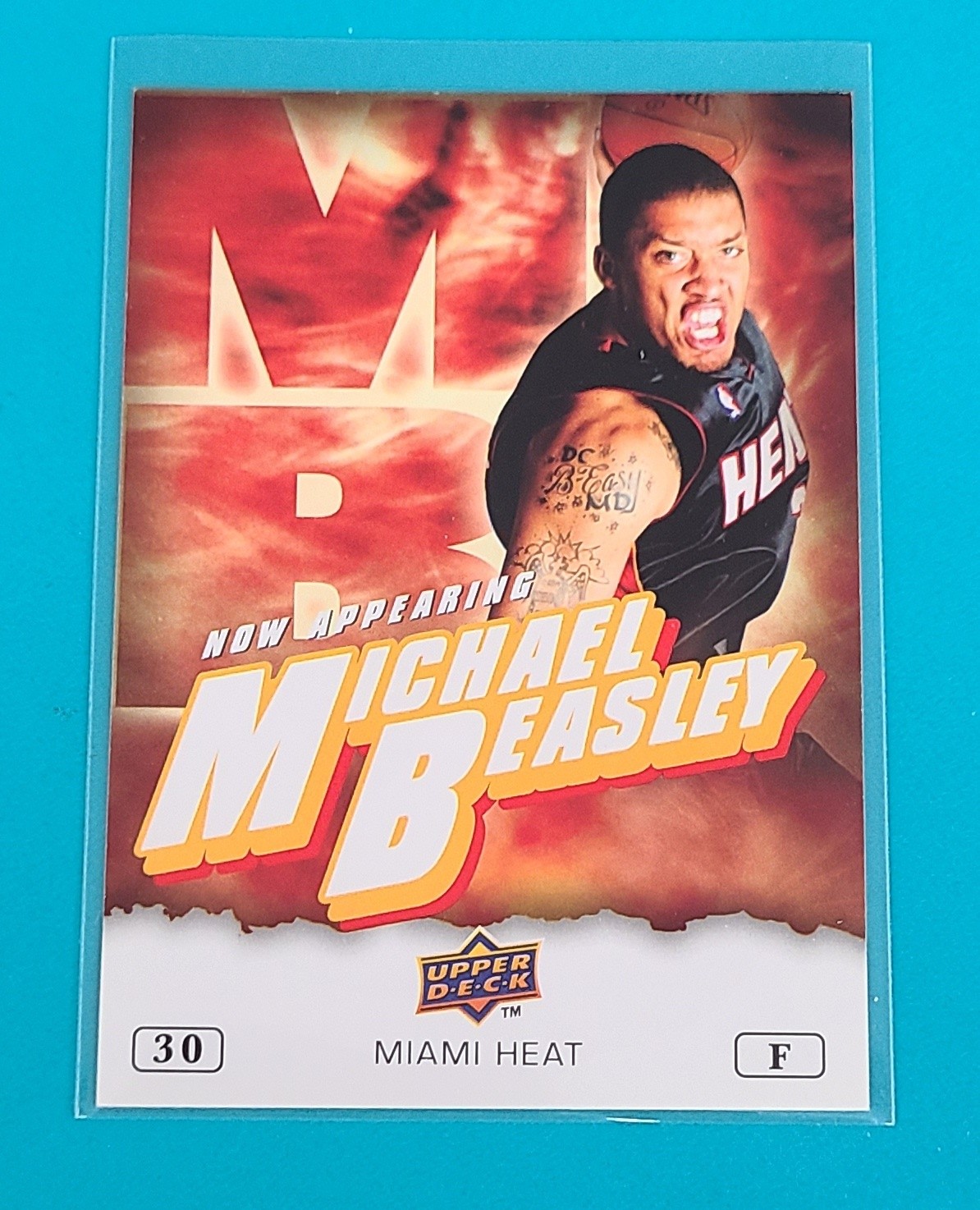 2009-10 Upper Deck Now Appearing #NA-2 Michael Beasley Miami Heat Card B9