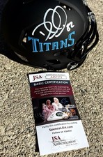 DELANIE WALKER SIGNED Mini Helmet JSA COA Tennessee Titans