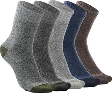 5 Pairs Men’s Thick Thermal Winter Socks – Soft Hiking & Indoor Outdoor Socks