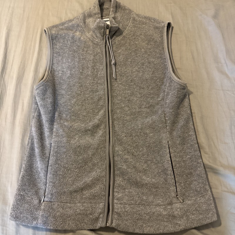 Old Navy Fleece Gray Vest Small