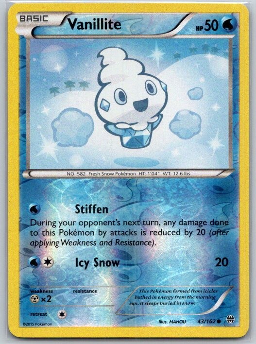 Vanillite 43/162 Reverse Holo XY - BREAKthrough LP