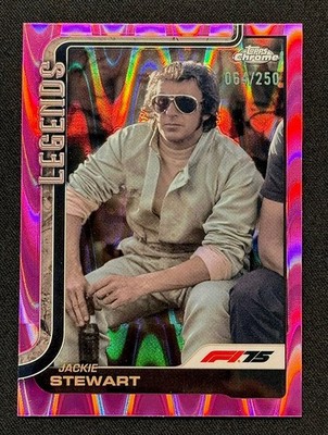2025 Topps Chrome Formula 1 F1 Jackie Stewart #154 Pink RayWave Refractor /250🔥