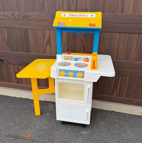 Vintage Fisher Price Children's Playing Kitchen For Ages 3-4