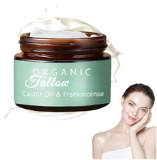 Organic Beef Tallow Moisturizer for Skin,Beef Tallow with Frankincense Oil & Cas