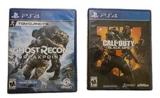 PS4 LOTTO di 2 Ghost Recon BreakPoint/Call Of Duty Black OPS testati