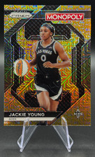 2024 Jackie Young /500 Prizm Monopoly WNBA Gold Millionaire Shimmer #15 | Aces