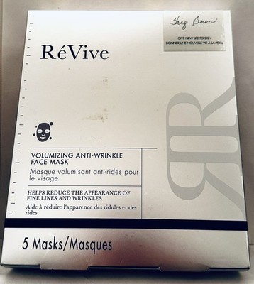 REVIVE VOLUMIZING ANTI-WRINKLE FACE MASK - SET OF 5  - BRAND NEW IN BOX / SEALED